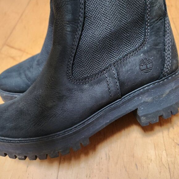 Timberland black leather boots / 8 - Picture 5 of 7